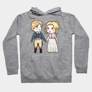 Kawaii Chibi Emma and Mr Knightley Drawing Hoodie